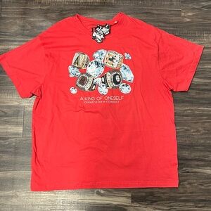 5XL Men’s Akoo Red Graphic T-Shirt new with tags